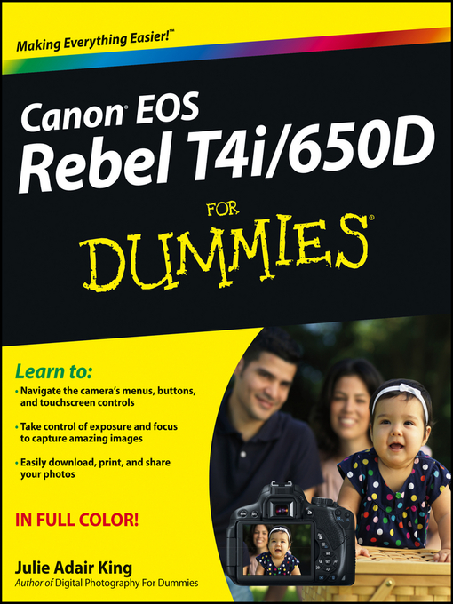 Canon EOS Rebel T4i/650D For Dummies (eBook)